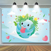 Lofaris Sweet Hearts Blue Earth April 22nd Theme Backdrop